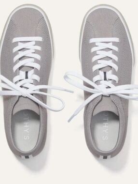 Rothy's The Lace Up Sneaker Storm Gray 8